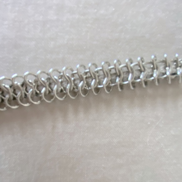 🎁 FREE ADD ON Silver Tone Boho Chains and Fabric Fringe Long Neck… - Picture 3 of 4